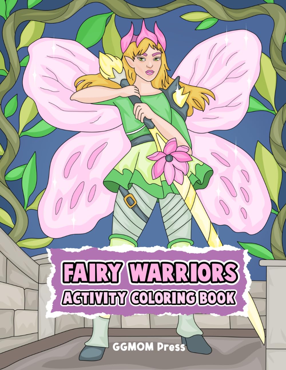 Fairy Warriors Adult Coloring Book