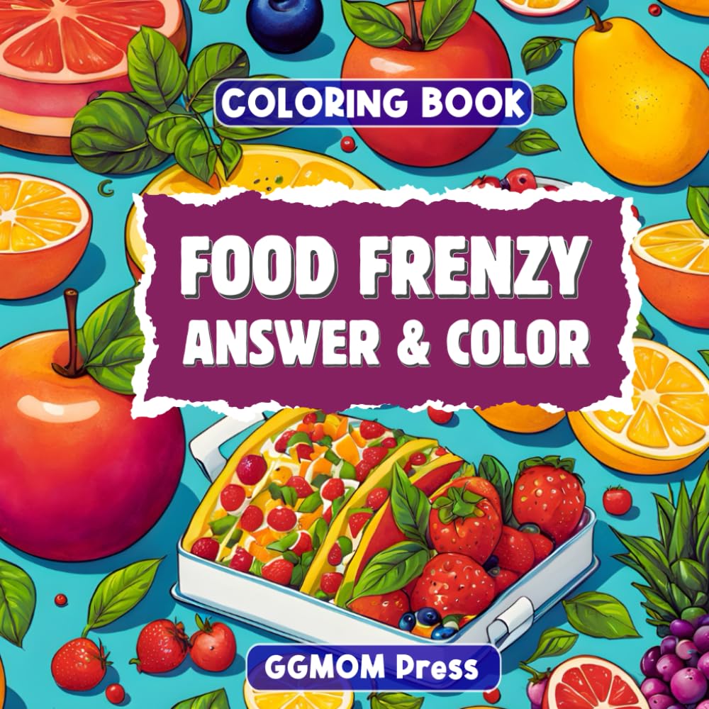 Food Frenzy Coloring Book