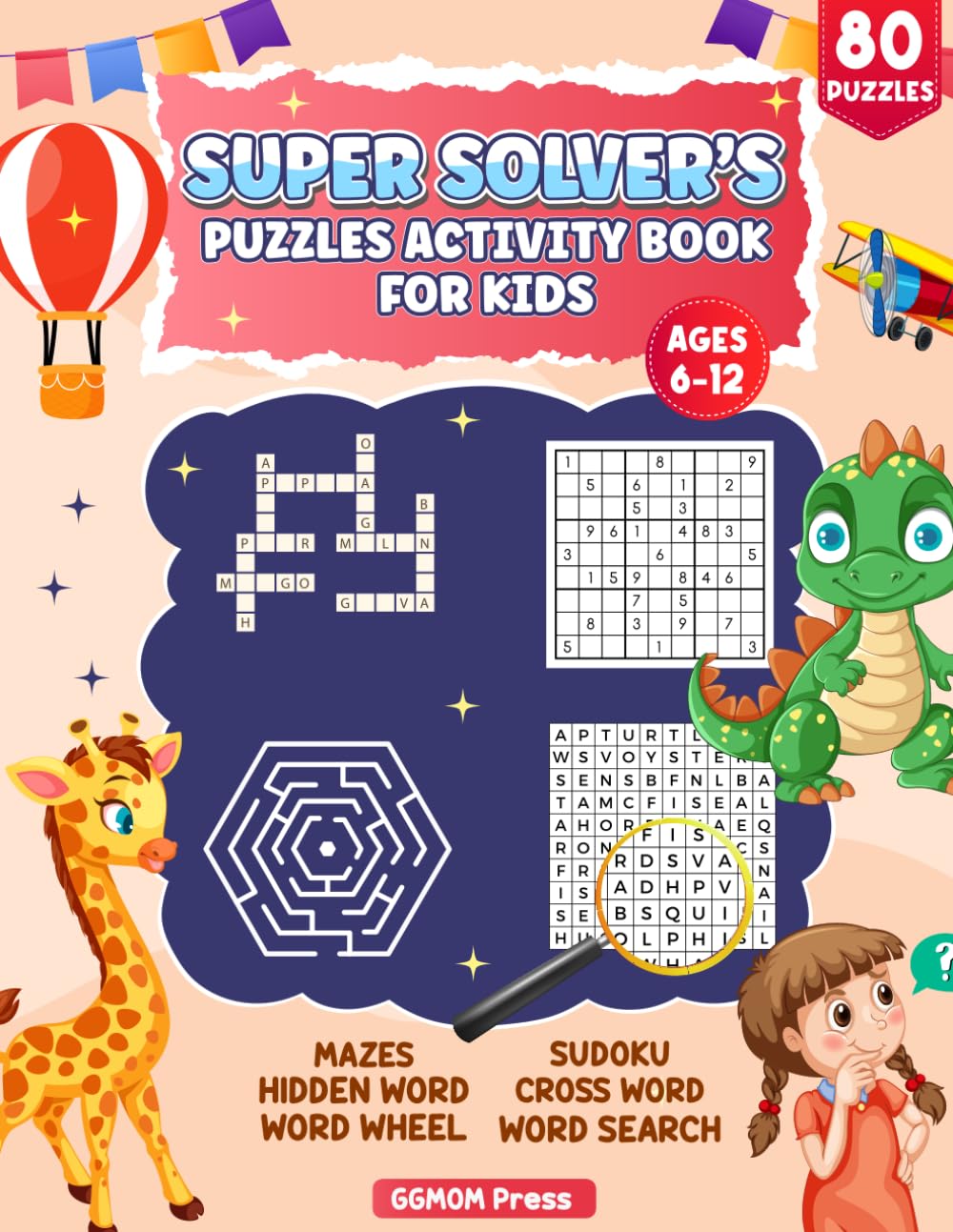 Super Solver's Puzzles Activity Book